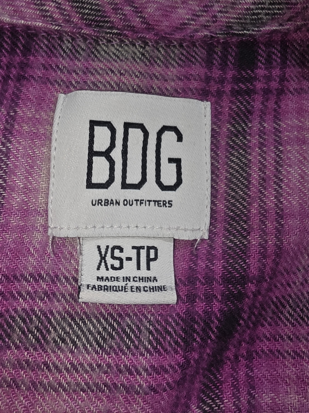 Urban Outfitters BDG Pink Plaid Button-Down Shirt